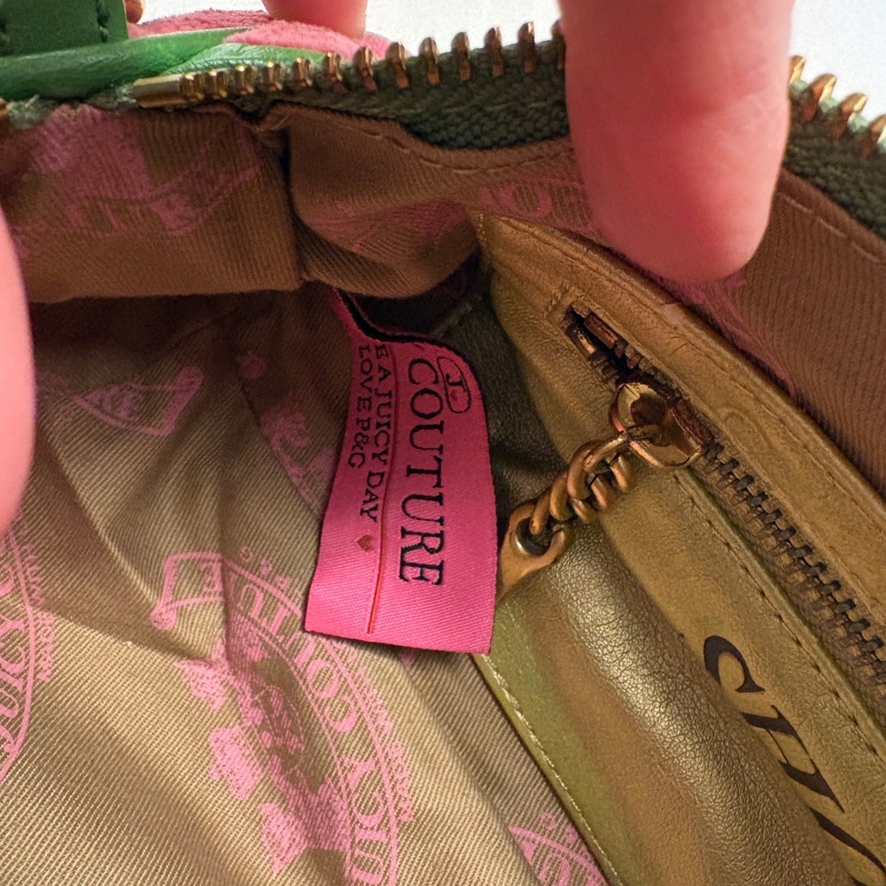 Juicy Couture Velour Pink and Green Women's Bag - Picture 10 of 11